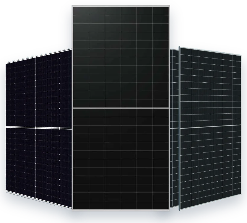 LONGi, Canadian Solar and Astronergy panels
